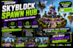 build a custom minecraft skyblock spawn hub for your server