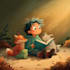 digitally paint colourful children book illustrations