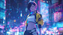 design anime character ,cyberpunk character
