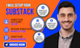 fully setup substack newsletter substack account redesign substack publication
