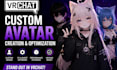 create, customize, and optimize vrchat avatar, vrc avatar for PC and quest