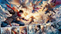 illustrate manga panels and comic book pages