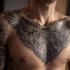 create minimalist line art tattoo with my style