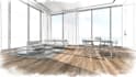 digital sketch architecture and interior design, concept art