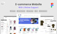 do responsive ecommerce website UI UX design figma