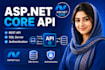 develop asp net core web API, rest API and backend for your web app