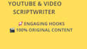write an engaging youtube script