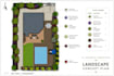 design a luxury villa landscape with photorealistic 3d rendering