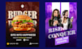 do business, event poster and flyer design within 24 hours