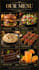 design a restaurant menu poster with food photography