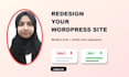 redesign your old wordpress website into a modern layout