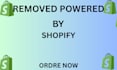 remove powered by shopify footer and customize your shopify store footer