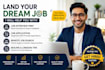 do job interview prep,  job application and remote job