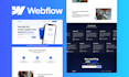 be your webflow developer for custom webflow cms website