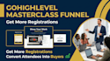 build masterclass sales funnel, webinar funnel, lead generation, course funnel