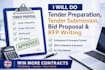 do tender preparation, tender submission, bid proposal and rfp writing