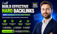 build effective haro backlinks with winning pitch responses