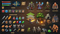 create 3d game assets, low poly model, character design, weapons, tileset, props
