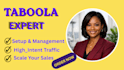 create a taboola website setup and manage native ads traffic campaign