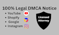 file dmca takedown as lawyer in 24 hours