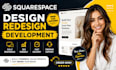 squarespace website design squarespace website redesign squarespace landing page