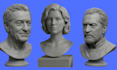 sculpt realistic 3d bust up 3d head 3d table miniature 3d face printable figure