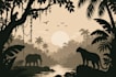 create unique silhouette illustrations