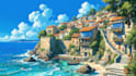 create custom lofi natural landscape wallpapers