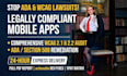 conduct mobile app accessibility user testing and wcag audit