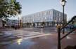 present 3d mixed use complex,estate property design,cgi driveway,exterior render
