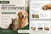 write professional pet and veterinary content