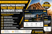 do lead generating construction, contractor, roofing, hvac and plumbing website
