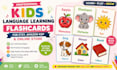 design  kids language flashcards, charades learning flashcard