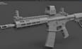 create 3d gun model, rifles, weapon asset, game ready weapon, hard surface model