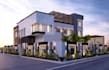 derive 3d building render from blueprint, modify house external for presentation