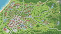 design a custom illustrated tourist or resort map in adobe illustrator