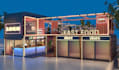 develop 3d pop up cafe design, cgi lounge,  container bar,modular dinning render