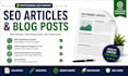 write SEO articles and blog posts
