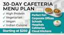 design a healthy 30 day menu plan