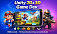 develop 2d 3d mobile game in unity as professional game developer