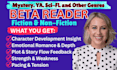 beta read romance beta reader horror thriller beta reader