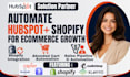 automate hubspot CRM with shopify for ecommerce sales