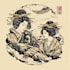 make japanese calligraphy and illustrations for logo, poster