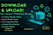 do download and upload anything, transfer, backup service