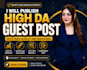 publish high da guest post with high quality SEO  backlinks