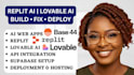 fix replit ai lovable ai base44 bolt mvp web bug debugging and depolyment