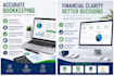 do bookkeeping, bank reconciliation, and financial reporting