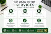 organize and enter your data professionally