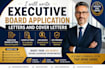 write executive board application letters and cover letters
