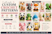 create handmade crochete pattern,knitting,amigurumi,pattern making and tutorial